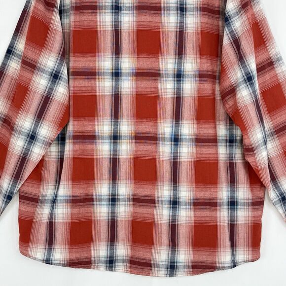 WRANGLER Mens Shirt XL Red Check Cotton - Picture 8 of 16